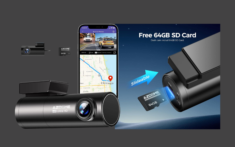 You are currently viewing AZDOME 4K Dash Cam Review, Has A SD Card Included